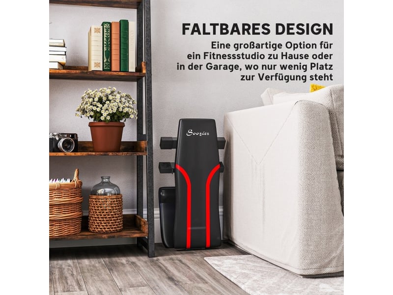  Banc de musculation pliable 82x35x107 cm dossier à 6 positions assise à 4 positions noir  - Conforama E