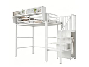 Lit mezzanine 90x200 cm OPULERANE TRADING LTD coloris blanc