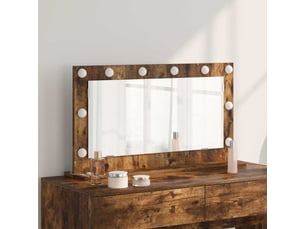 Miroir rectangulaire à fixer coloris marron <strong></strong> <strong></strong> - 80 cm x 45 cm