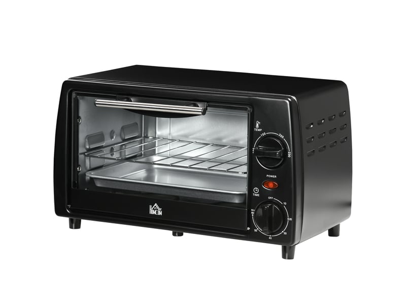  Mini four électrique 10l 1 grille et 1 plateau, température réglable de 100°c à 230°c, 36,5x26x22 cm, minuteur 60 min  - Conforama B