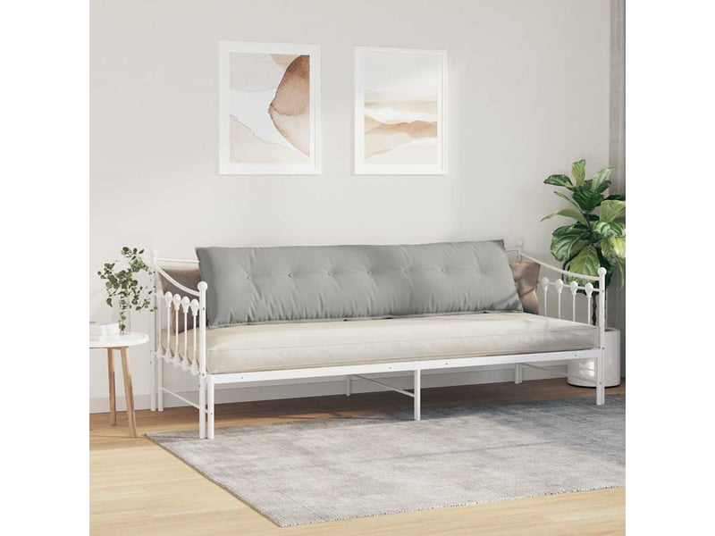  Coussin de dos, coussin de dossier gris clair 200 x 50 cm tissu en microfibre cf54665  - Conforama D