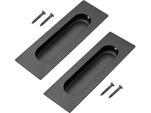 Jeu de 2 poignées pour portes coulissantes - acier inoxydable 11,9 cm