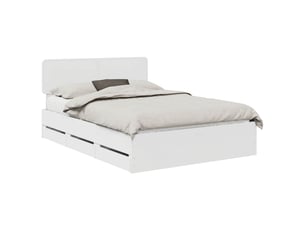 Lit 2 places 140x190 cm coloris blanc
