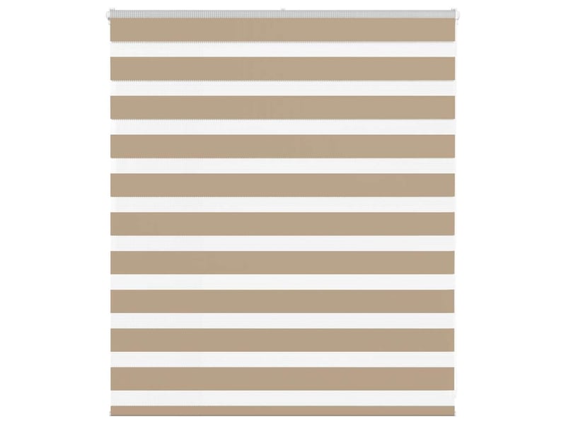  Store zèbre, store de fenêtre marron sable largeur du tissu 115,9 cm polyester cf48760  - Conforama B