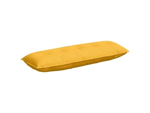 Coussin de dos, coussin de dossier jaune clair 140 x 50 cm tissu en velours côtelé cf54774