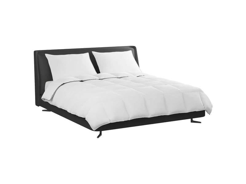 Duvet d'hiver avec oreiller 3 pièces - couette blanc plume de canard  - Conforama C