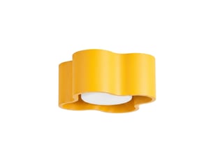 Plafonnier ovio 1 jaune gx53 aluminium moderne 6x12x12cm