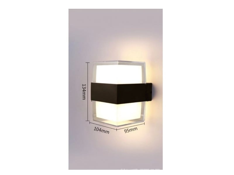  Applique murale led intérieur, ip65  aluminium noir up-and-down éclairage luminaires 7914674605 - Conforama B