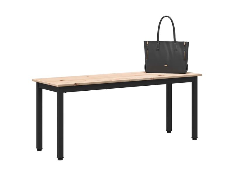  Banc d'entrée, banc d'intérieur naturel 110x35x45 cm bois de pin massif  - Conforama C