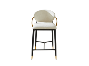 tabouret de bar <strong>OKWISH</strong> - bicolore hauteur d'assise 65.5 cm vendu Par paire