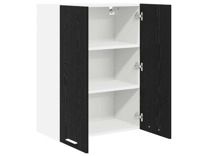  Meuble de rangement, armoire suspendue chêne noir 60x31x80cm bois d'ingénierie shl540  - Conforama E