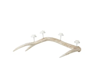 Chandelier ramure 4 têtes lior 65cm beige