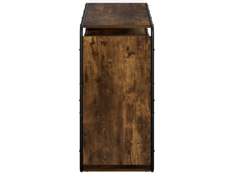  Buffet salon, buffet de rangement chêne fumé 98x37,5x75,5 cm bois d'ingénierie  - Conforama D