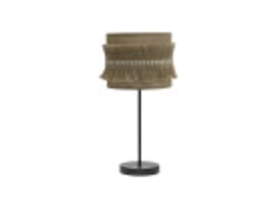 Lampe à poser fabrilamp kala toile de jute 1 x e14 43 x 17 x 17 cm