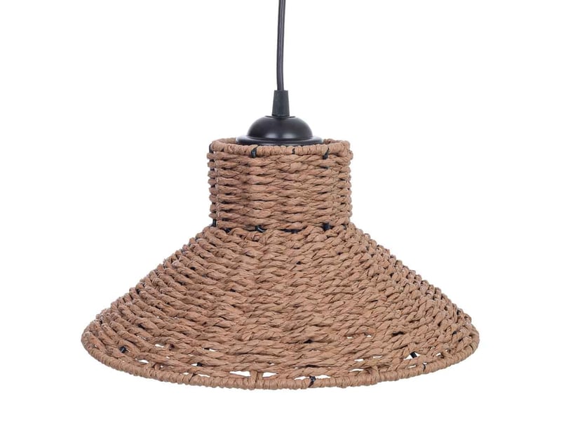  Lampe de plafond en papier marron d30x15h cm  - Conforama E