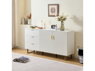 Lit jeune <strong>SWEIKO</strong> <strong></strong> - 160 cm coloris blanc