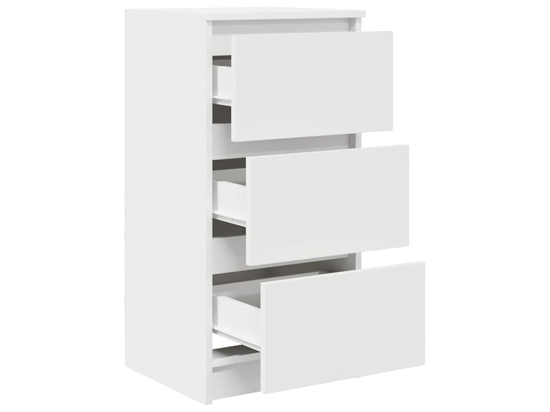  Buffet - bahut - meuble de rangement blanc 37,5x35x76 cm bois d'ingénierie  - Conforama E