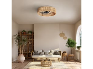 Ventilateur de plafond avec éclairage ø 40 cm
