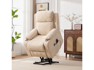 Fauteuil relax électrique  RAELUNYI Cuir / Tissu noir