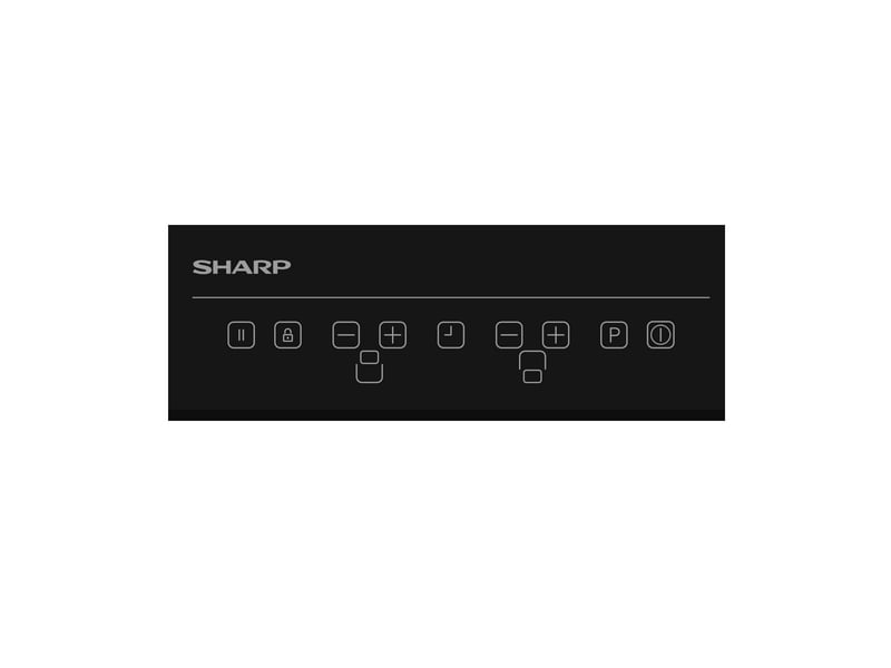  Sharp - table induction domino 30cm 2 feux  kh3i25nt0k-eu - KH3I25NT0K-EU - Conforama C