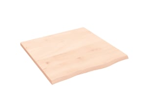 Comptoir de salle de bain, plan de travail 60x60x2 cm bois massif non traité cf65754