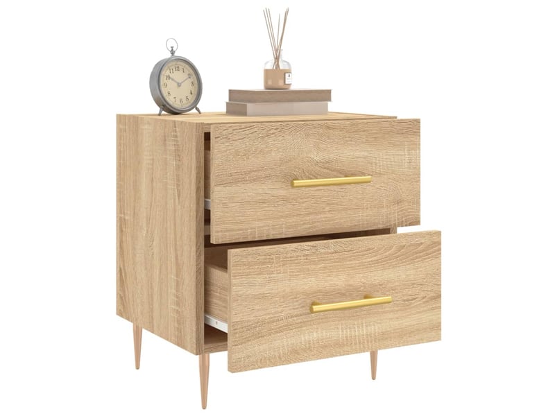  Table de chevet - cabinet de chevet - table de nuit chêne sonoma 40x35x47,5 cm bois d’ingénierie  - Conforama C