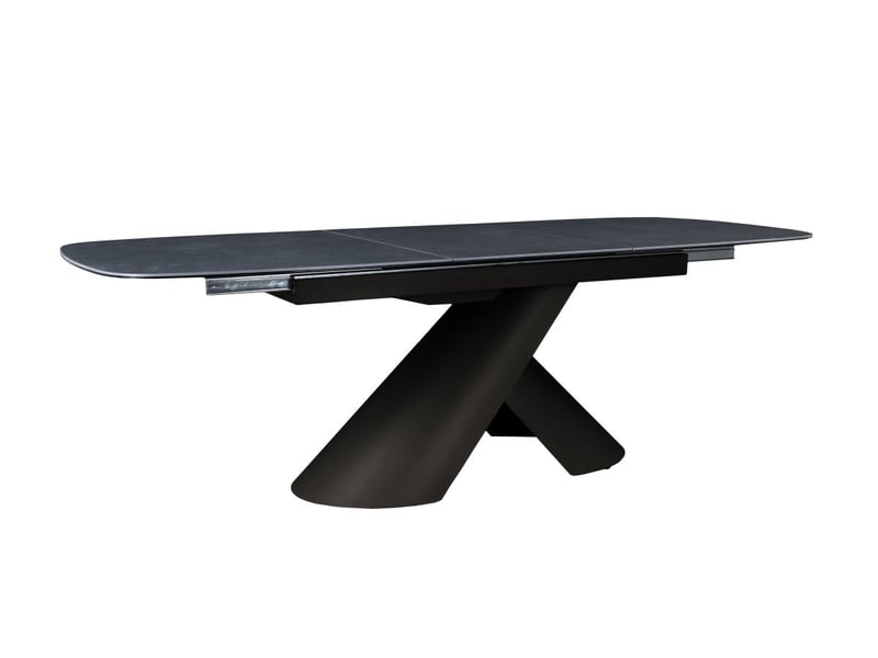 Table à manger extensible pieds métal marron plateau céramique 180-240 cm milano MILANO-MARR - Conforama C