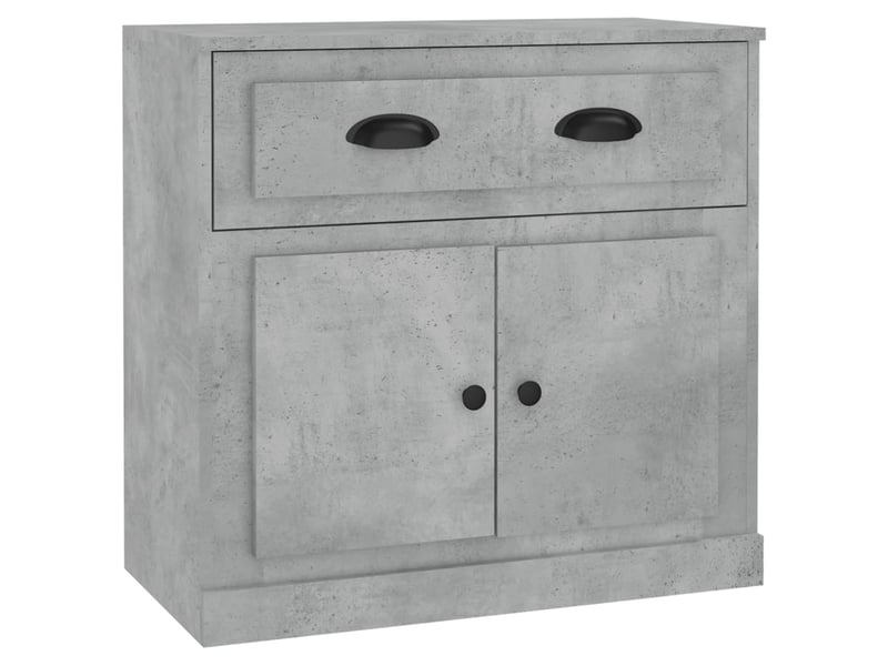 Buffet - bahut - meuble de rangement gris béton 70x35,5x67,5 cm bois d'ingénierie  - Conforama A