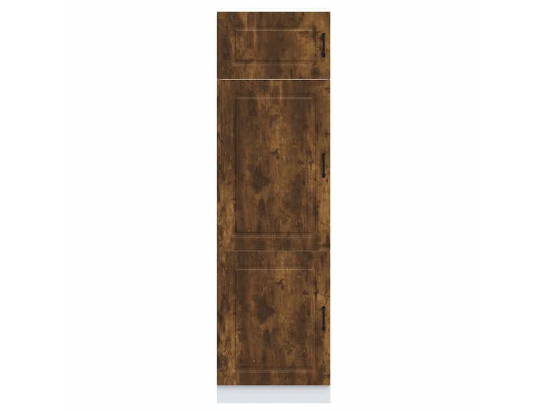  Meuble de rangement, armoire de cuisine kalmar chêne fumé bois d'ingénierie shl7191  - Conforama C