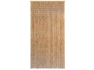 Rideau de porte contre insectes, moustiquaire bambou 100 x 200 cm cf43613