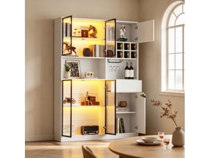 Vitrine coloris blanc TCQPZ - 140 cmx200 cm