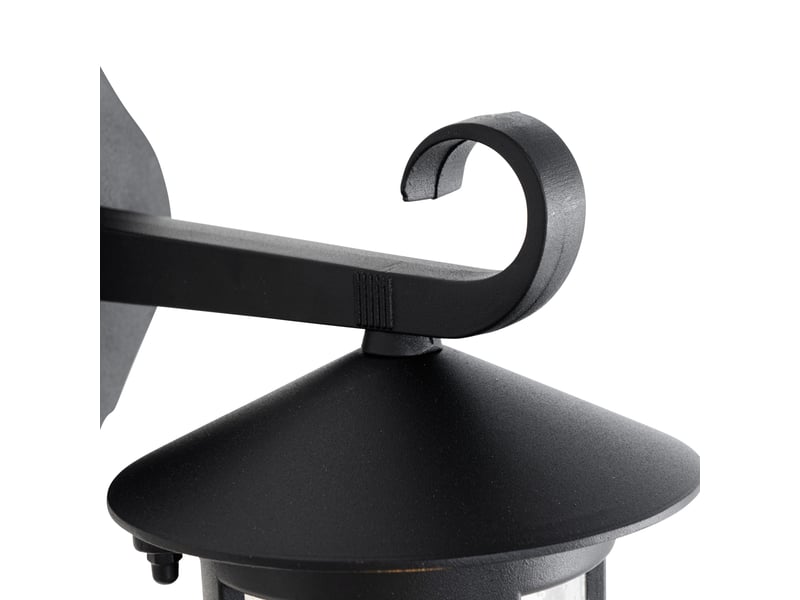 Lanterne murale d'extérieur classique noire ip44 - herb  - Conforama D