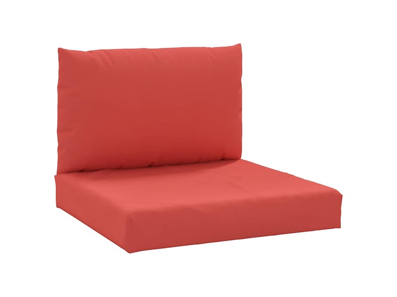  Lot de 2 coussins de palette, coussins de canapé rouge tissu oxford cf59618  - Conforama A