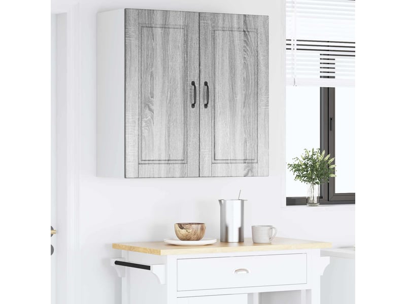  Meuble mural de cuisine, armoire de cuisine gris sonoma 80x31x80cm  - Conforama D