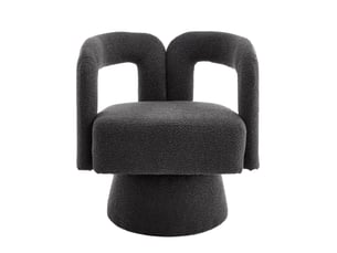 Fauteuil fixe pivotant  PANGIVO W2845P311450 Tissu gris