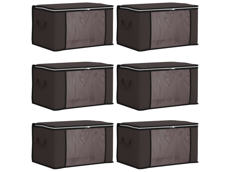  Boîte de rangement avec fenêtre latérale transparente 6 pcs shl6390  - Conforama A