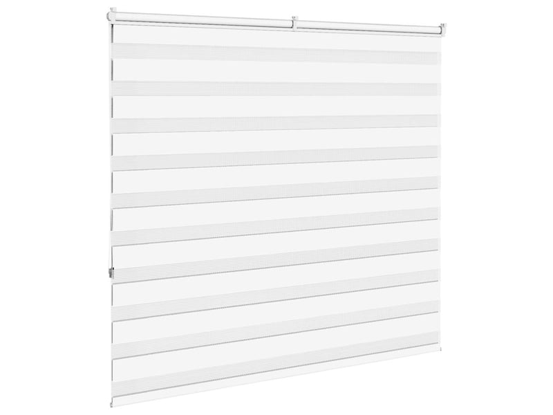 Store zèbre, store de fenêtre blanc 155x150 cm largeur du tissu 150,9cm polyester cf48384 - Conforama D