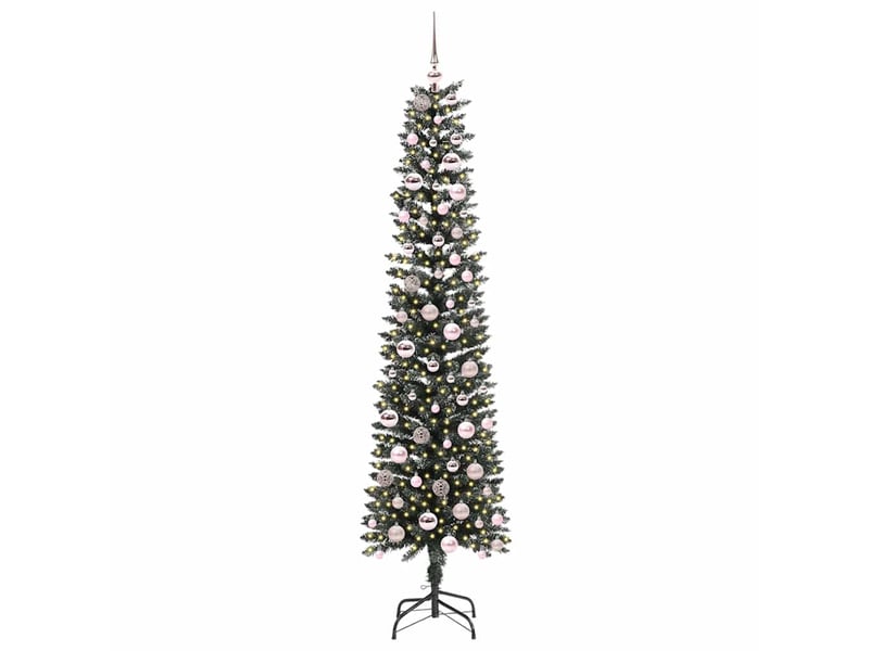  Sapin de noël - arbre de noël artificiel vert 210 cm pvc, plastique et acier  - Conforama C