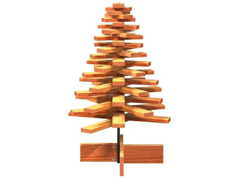  Arbre de noël, sapin de noël en bois pour décoration 80 cm bois de pin massif shl1197  - Conforama D
