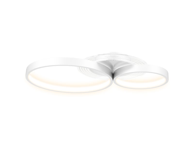  Plafonnier led 40 w, blanc, 3000 k4000 k6500 k, idéal pour chambre, salon, cuisine et salle à manger.  - Conforama A
