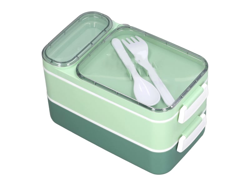  Boîte à lunch à double couche étanche pour four à micro-ondes green box pour dortoir  - Conforama C