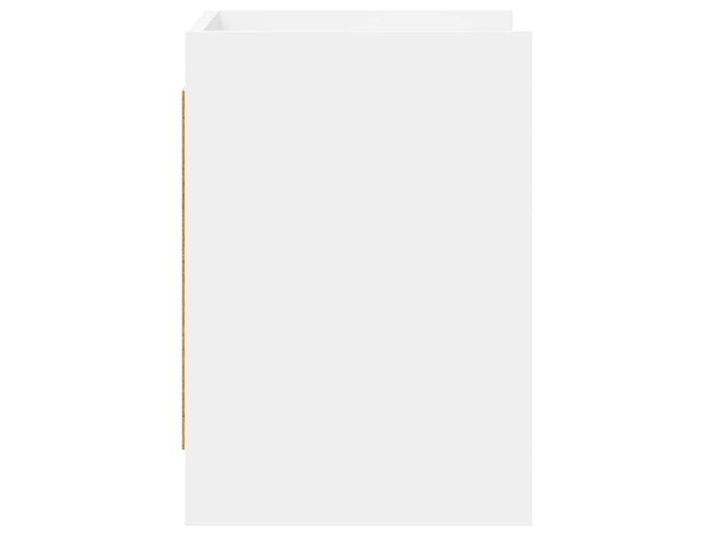 Meuble tv - banc tv - meuble de rangement 60 x 33 x 47 cm blanc bois d'ingénierie  - Conforama E