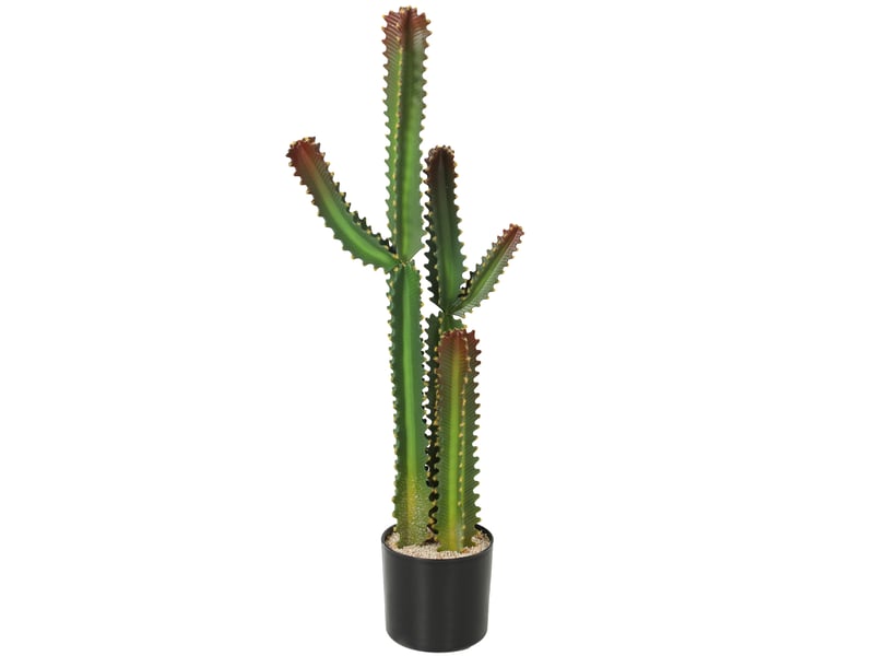 Plante artificielle intérieure 111 cm, arbre artificiel cactus en pot, pour maison, bureau, salon, chambre, vert - Conforama B