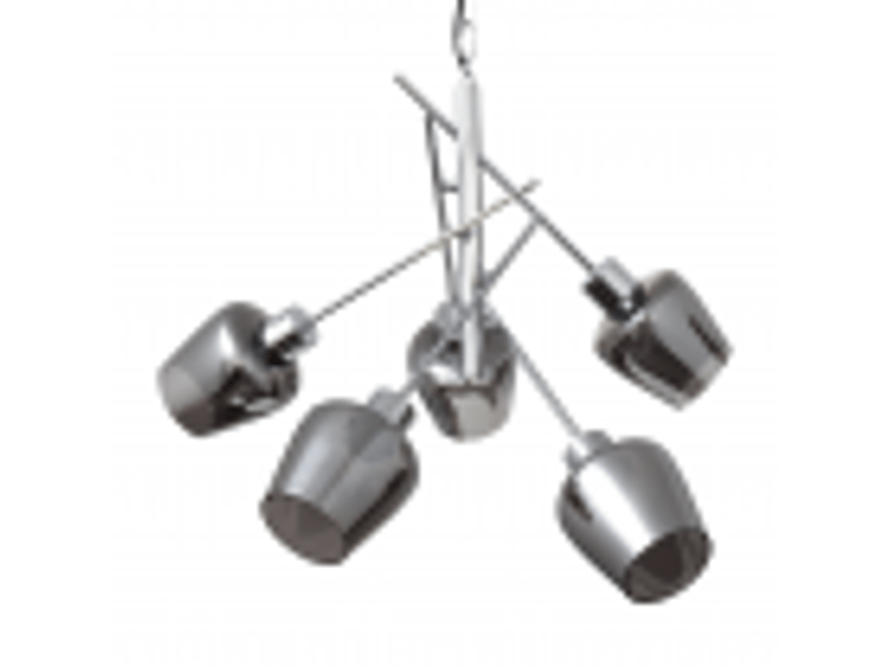  Fabrilamp soline, lampe, moderne, 5 x e27, chromé, 68-135 x 58 x 58 cm 123750520 - Conforama D