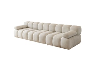 Canapé rembourrage en mousse coloris blanc aucun montage requis assise confortable conception pratique