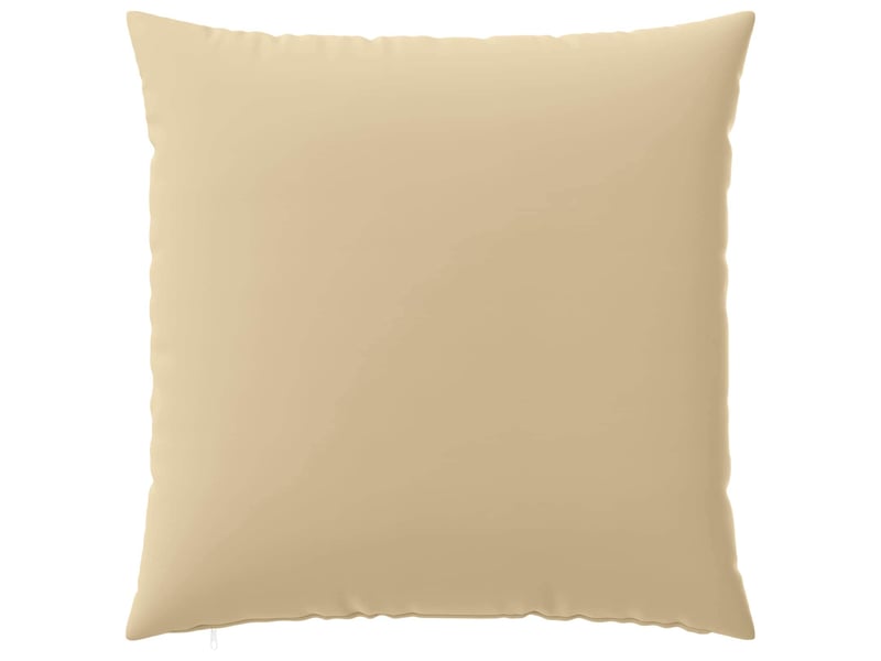  Lot de 2 housses de coussin heerlen beige 80 x 80 cm polyester cf49422  - Conforama D