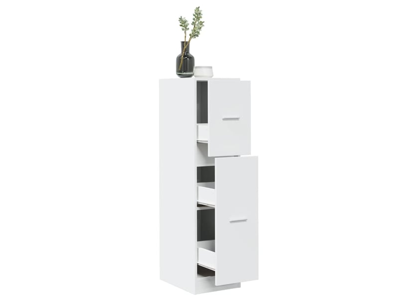  Meuble de rangement, armoire d'apothicaire blanc 30x41x118 cm bois d'ingénierie  - Conforama B