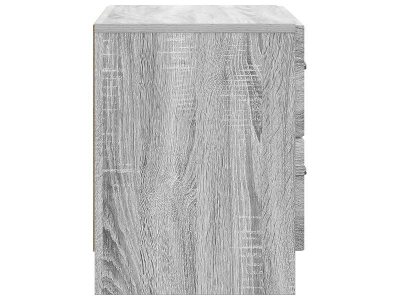 Table de chevet - cabinet de chevet - table de nuit sonoma gris 62 x 34,5 x 44,5 cm  - Conforama E
