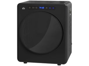 Sèche-linge compact noir, 6 programmes, 40-60 °c, capacité 4 kg, commande tactile