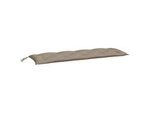 Coussin de banc de jardin, coussin d'assise taupe 150x50x7 cm tissu oxford cf52834